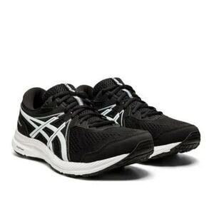 Asics Men's Gel-Contend 7 Running Shoes, Color black -whiteSize 13 Men's, New